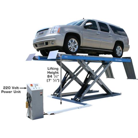 Atlas 12AWFSL Alignment Scissor Lift 12,000 lb Wheels Free Car Lift