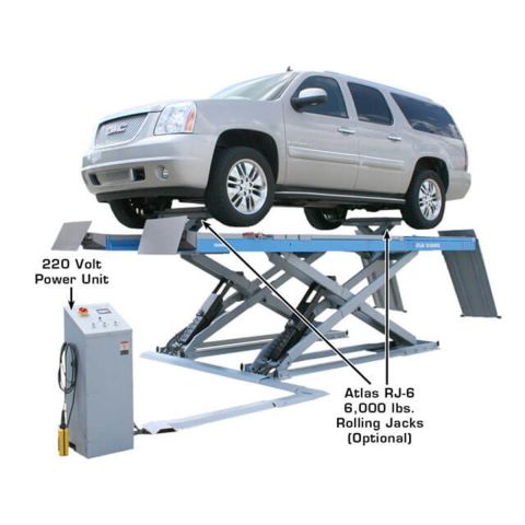 Atlas 12AWFSL Alignment Scissor Lift 12,000 lb Wheels Free Car Lift