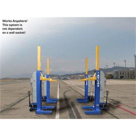 Atlas ATEML-4034BC Mobile Column Lift 74000 lb Battery Powered Heavy Duty