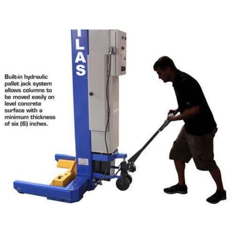 Atlas ATEML-6051BC Mobile Column Lift 111000 lb Battery Powered Heavy Duty