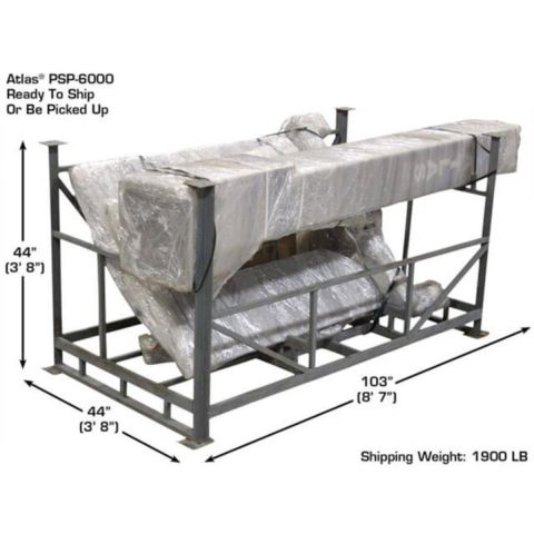 Atlas ATEXH-PSP-6000-FPD Single Post Lift 6000 lb Portable Low Profile