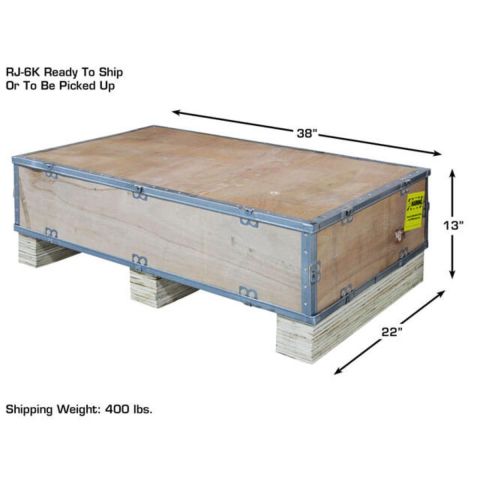 Atlas ATEATTD-RJ6BK-FPD Rolling Bridge Jack 6000 lb Air Hydraulic