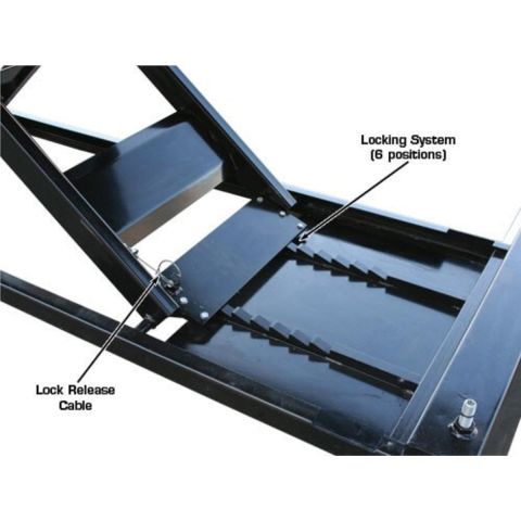 Atlas ATEHT1005-KIT-FPD Motorcycle ATV Lift 1,500 lb Air Hydraulic Side Extensions