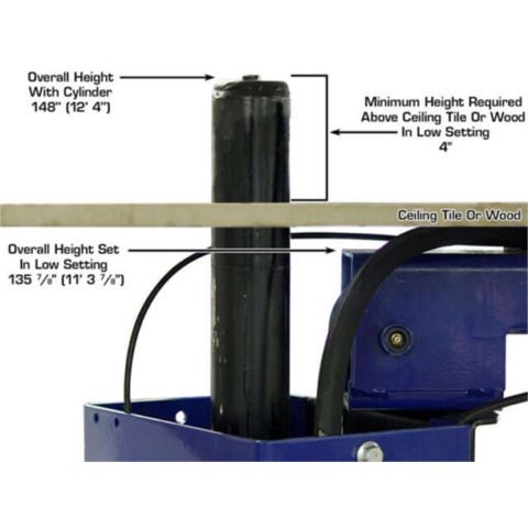 Atlas PVL10-FPD 2 Post Lift 10000 lb Overhead Clear Floor