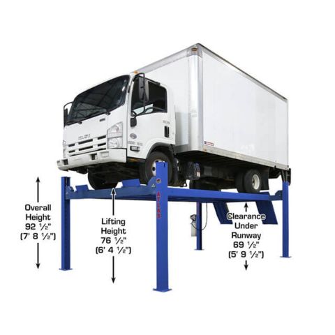 Atlas PVL14-FPD 4 Post Lift 14000 lb ALI Certified Commercial