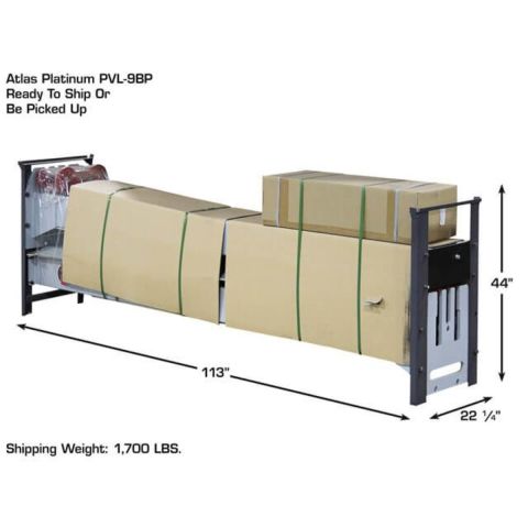 Atlas PVL9BP-FPD 2 Post Lift 9000 lb Baseplate Low Ceiling