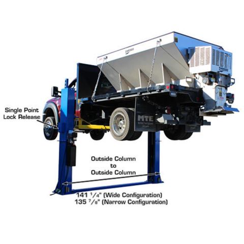 Atlas BP12000X-FPD 2 Post Lift 12000 lb Baseplate Low Ceiling
