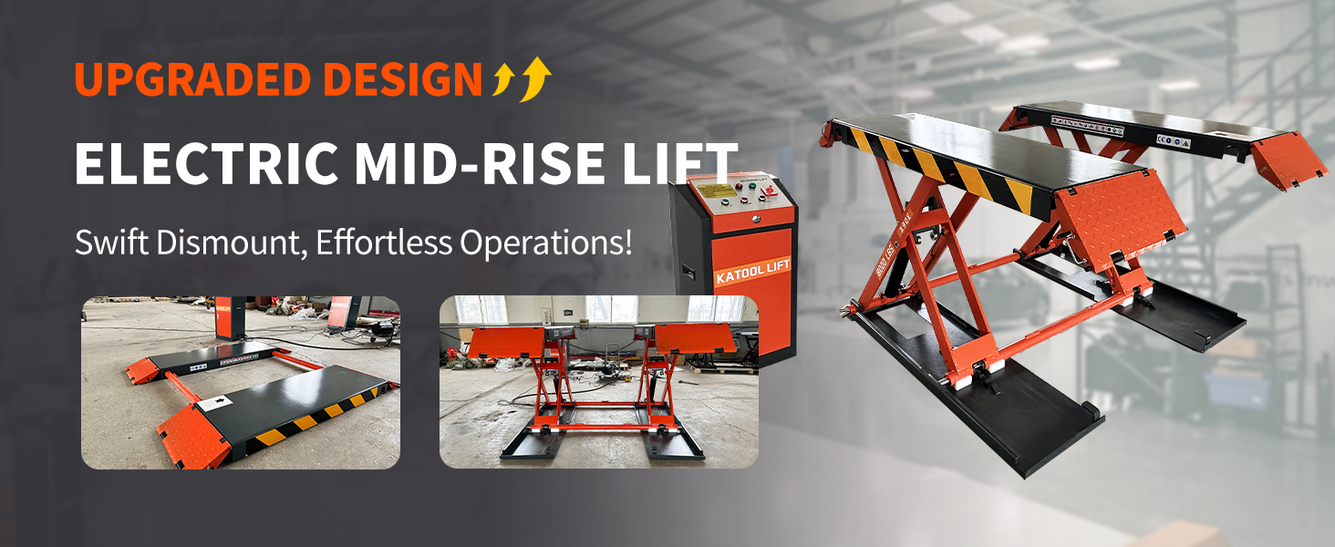 Katool X90E Mid Rise Scissor Lift 220V