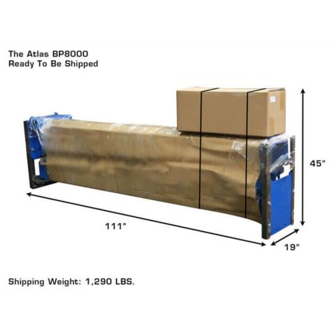 Atlas BP8000-FPD 2 Post Lift 8000 lb Baseplate Low Ceiling