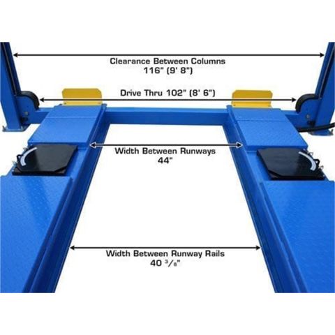 Atlas ATEATTD-414AT-FPD 4-Post Lift 14000 lb Alignment