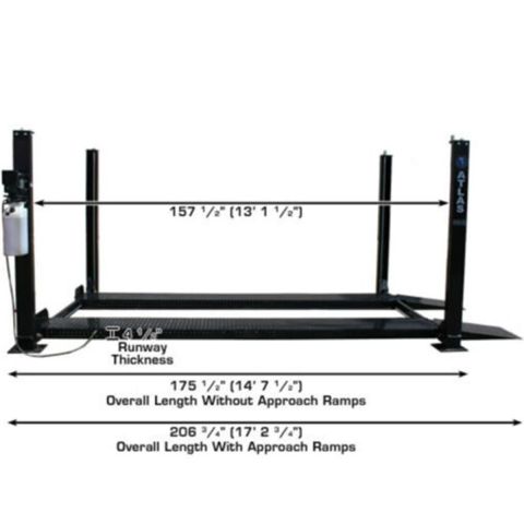 Atlas PRO8000-FPD 4 Post Lift 8000 lb Portable Storage