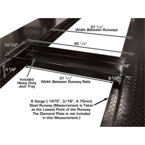 Atlas PRO8000-FPD 4 Post Lift 8000 lb Portable Storage