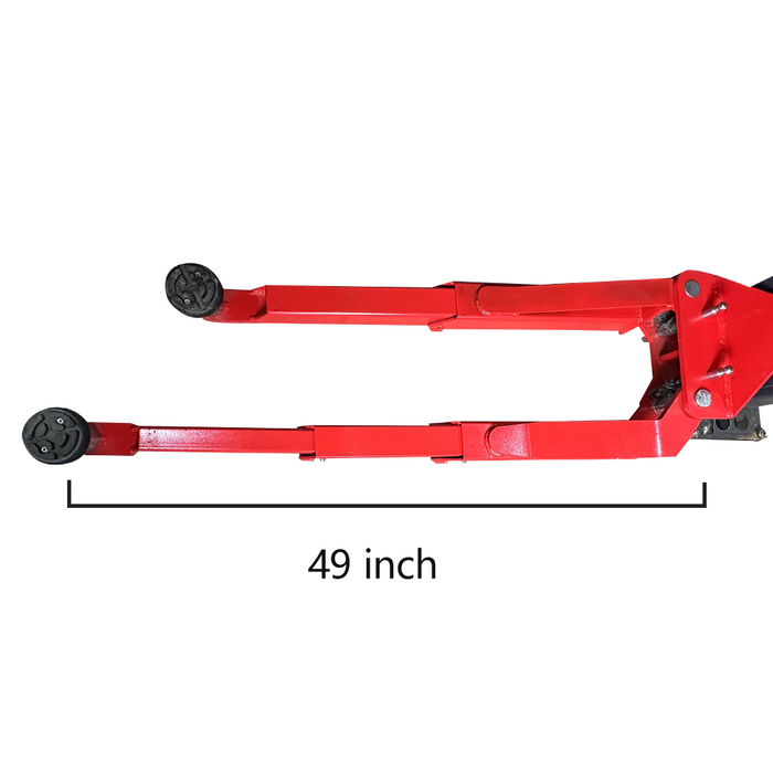 KT-AS110D Two Post Asymmetrical Vehicle Lift 11,000lbs Single Point Lock Release