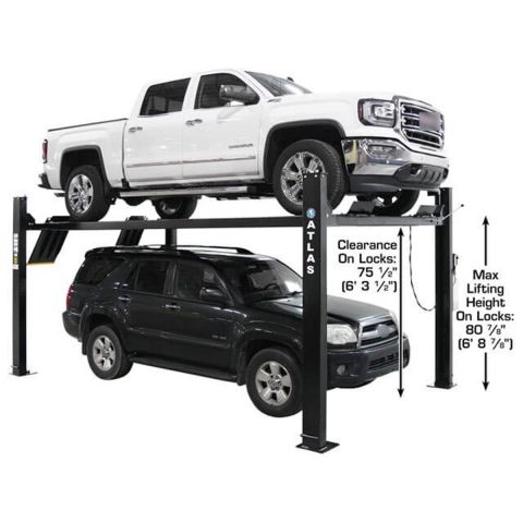 Atlas Apex9-FPD 4 Post Lift 9000 lb ALI Certified Portable Storage