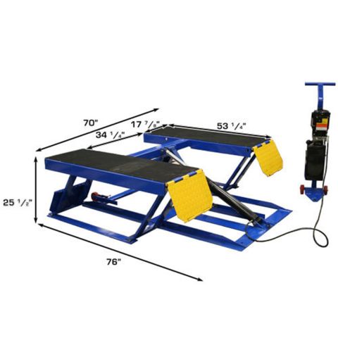 Atlas LR06 Portable Low Rise Scissor Lift 6,000 lb Car Lift