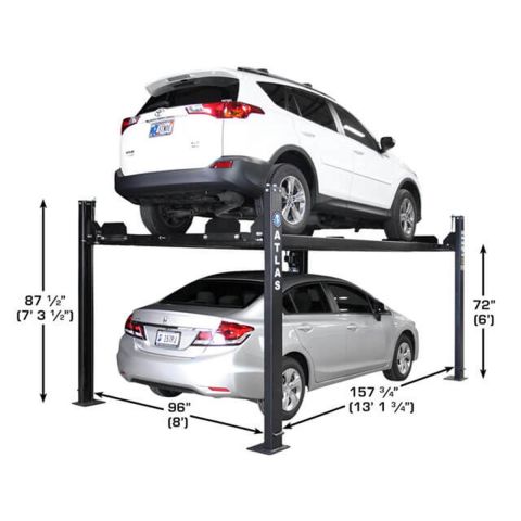 Atlas ATEATTD-APEX8-FPD 4-Post Lift 8000 lb ALI Certified