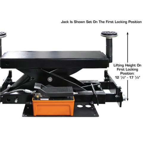 Atlas ATEAPEX9-COMBO1-FPD 9000 lb 4-Post Lift Combo with RJ6 Rolling Bridge Jacks