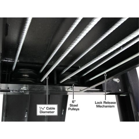 Atlas Apex9-FPD 4 Post Lift 9000 lb ALI Certified Portable Storage