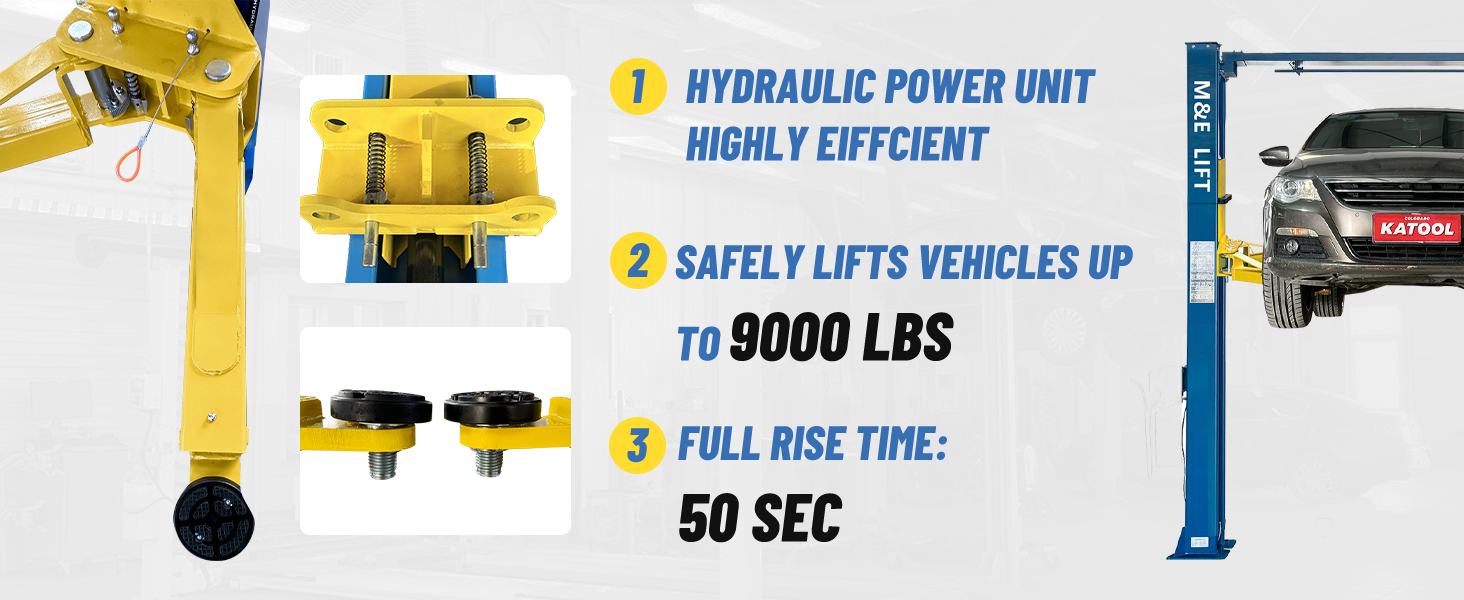 Katool M90S 2 Post Lift 9000lbs