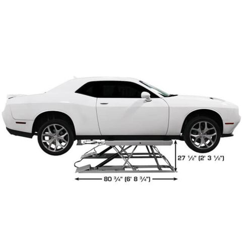 Atlas 6PL Open Center Low Rise Scissor Lift 6,000 lb Car Lift