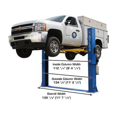 Atlas BP10000X-FPD 2 Post Lift 10000 lb Baseplate Commercial Grade