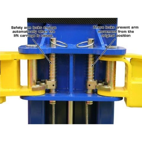Atlas PV15PX-FPD 2 Post Lift 15000 lb Overhead Extra Tall Extra Wide