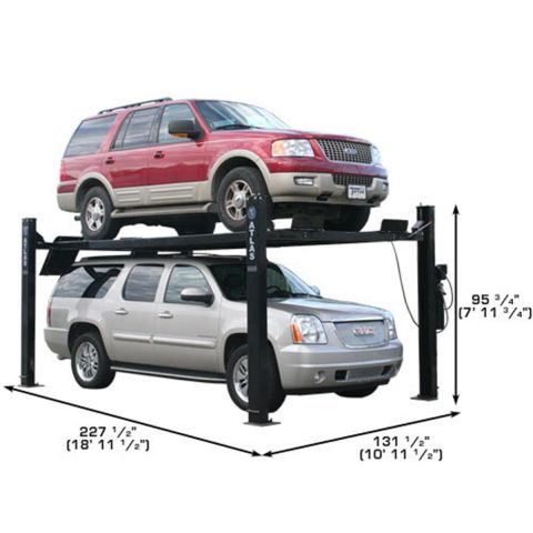 4 Post Lift 9000 lb Extra Tall Wide Long Storage