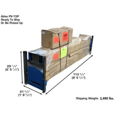 Atlas PV15PX-FPD 2 Post Lift 15000 lb Overhead Extra Tall Extra Wide