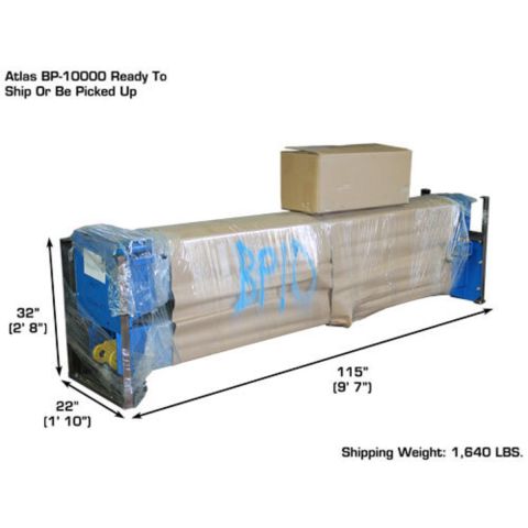 Atlas BP10000X-FPD 2 Post Lift 10000 lb Baseplate Commercial Grade