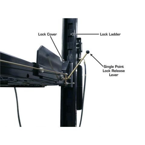 Atlas PRO8000EXT-FPD 4 Post Lift 8000 lb Extra Tall Storage