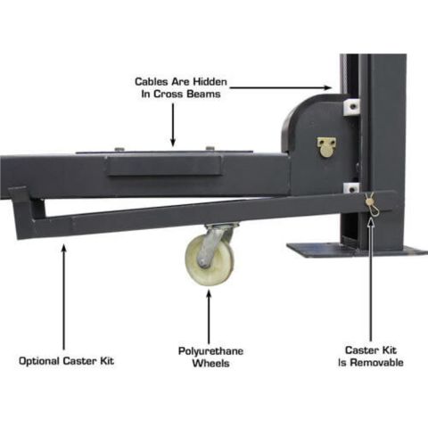 Atlas ATEATTD-408SL-FPD 4-Post Lift 8000 lb Portable