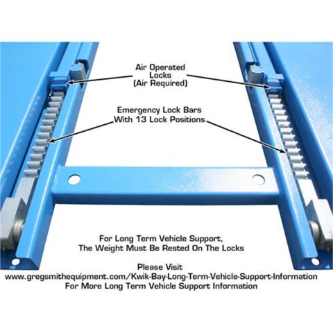 Atlas 7K-Kwik-Bay Portable Mid-Rise Scissor Lift 7,000 lb Quick Bay Car Lift
