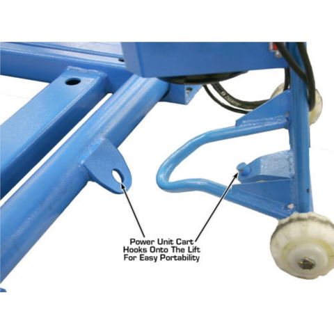 Atlas 7K-Kwik-Bay Portable Mid-Rise Scissor Lift 7,000 lb Quick Bay Car Lift