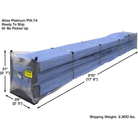 Atlas Platinum PVL14 14000 lb 4-Post Lift Combo with RJ7000 Sliding Bridge Jacks