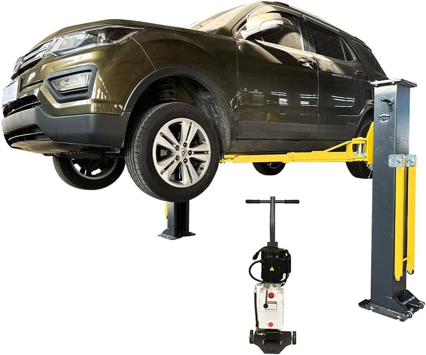 Katool 8000 lbs Tested Portable 2 Post Lift PMRL-200 Adaptable 2 Post Lift Mobile Car Lift Two Post Lift for Home