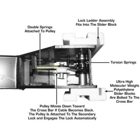 Atlas PRO8000EXT-FPD 4 Post Lift 8000 lb Extra Tall Storage
