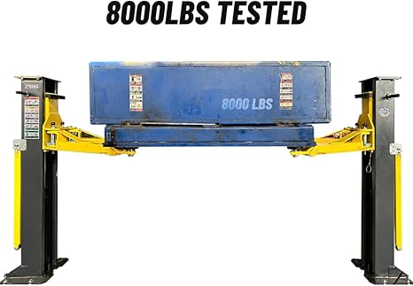 Katool 8000 lbs Tested Portable 2 Post Lift PMRL-200 Adaptable 2 Post Lift Mobile Car Lift Two Post Lift for Home