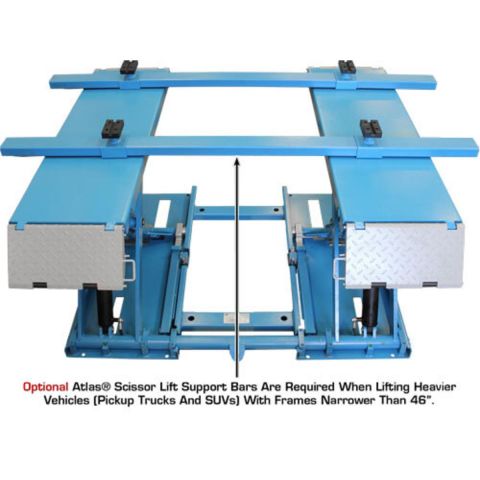 Atlas 7K-Kwik-Bay Portable Mid-Rise Scissor Lift 7,000 lb Quick Bay Car Lift