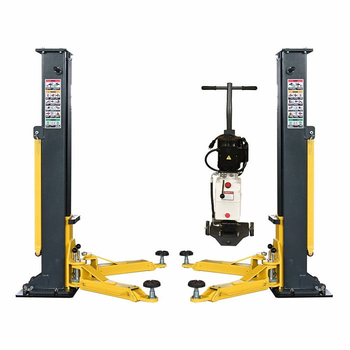 Katool 8000 lbs Tested Portable 2 Post Lift PMRL-200 Adaptable 2 Post Lift Mobile Car Lift Two Post Lift for Home