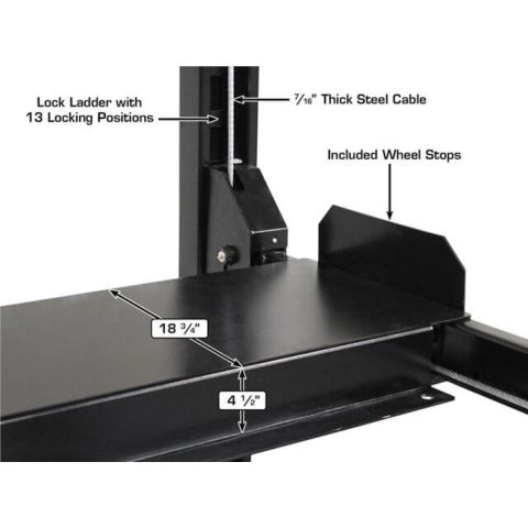 Atlas ATEATTD-APEX8-FPD 4-Post Lift 8000 lb ALI Certified