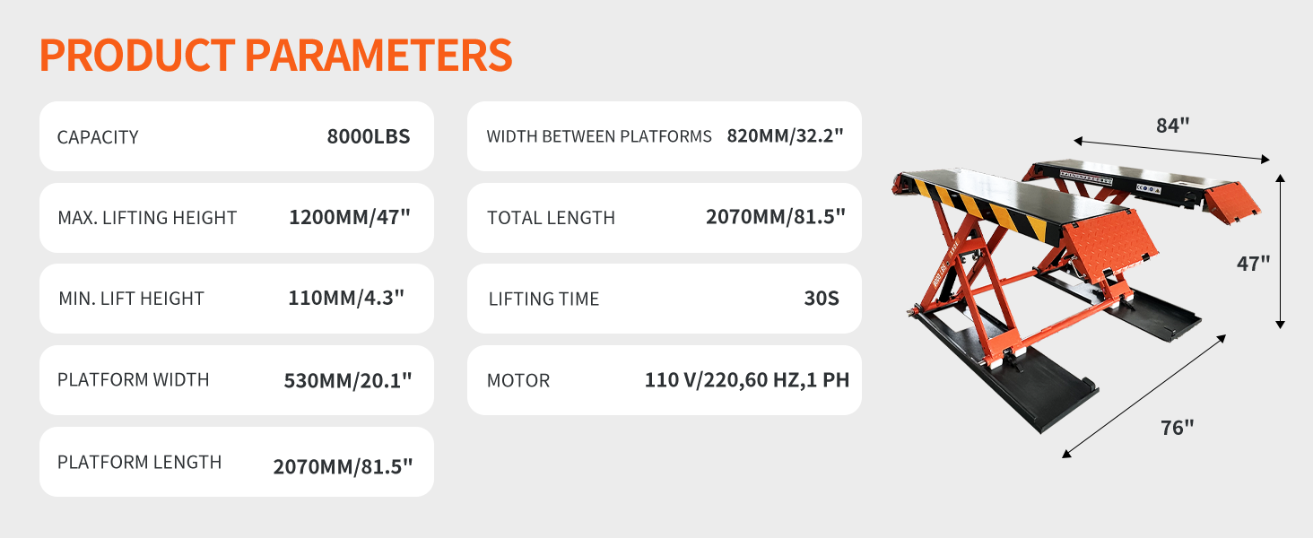 Katool X90E Mid Rise Scissor Lift 220V
