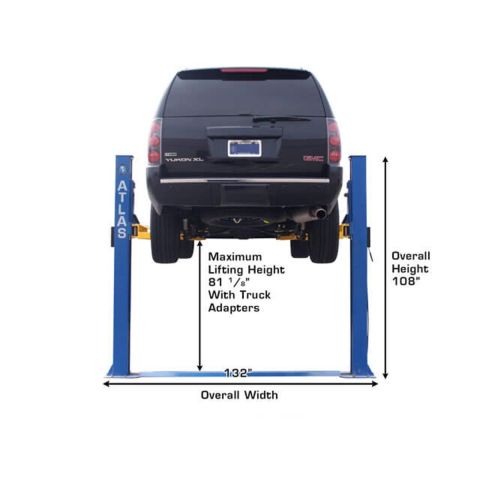 Atlas BP8000-FPD 2 Post Lift 8000 lb Baseplate Low Ceiling
