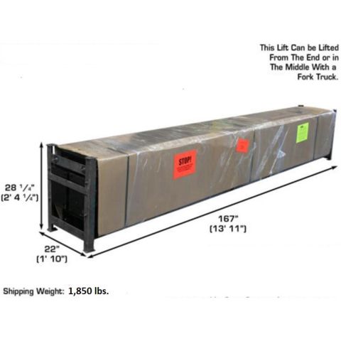 Atlas PRO8000EXT-FPD 4 Post Lift 8000 lb Extra Tall Storage
