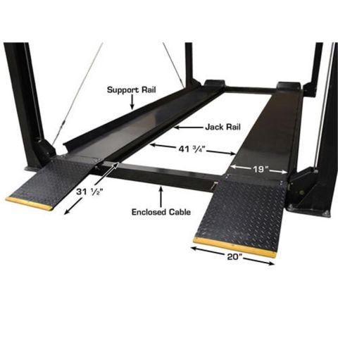 Atlas PRO7000ST-FPD 4 Post Lift 7000 lb Super Tall Storage