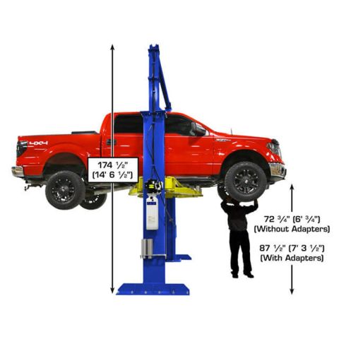 Atlas PVL15-FPD 2 Post Lift 15000 lb Overhead Heavy Duty