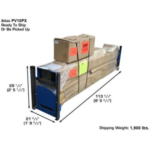 Atlas PV10PX-FPD 2 Post Lift 10000 lb Overhead Direct Drive Commercial Grade