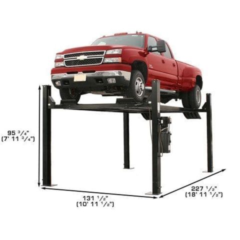 Atlas PRO9000-FPD 4 Post Lift 9000 lb Extra Tall Wide Long Storage