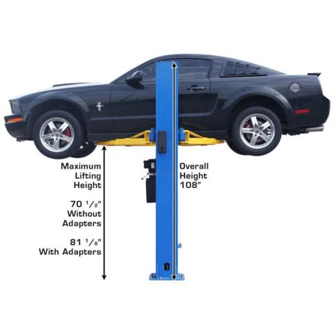Atlas BP8000-FPD 2 Post Lift 8000 lb Baseplate Low Ceiling