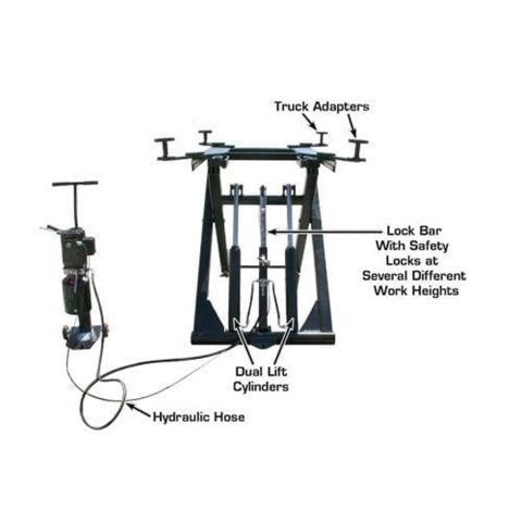 Atlas 6MR Portable Mid-Rise Scissor Lift 6,000 lb Car Lift