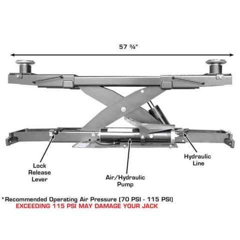 Atlas Platinum PVL14OF-EXT 14000 lb 4-Post Open Front Alignment Lift Combo with RJ7000 Sliding Bridge Jacks